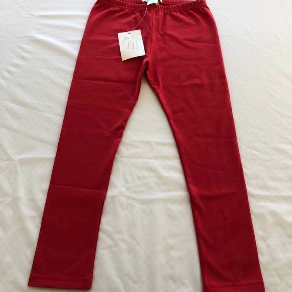 Mitzy Sue red leggings The Beaufort Bonnet Company
